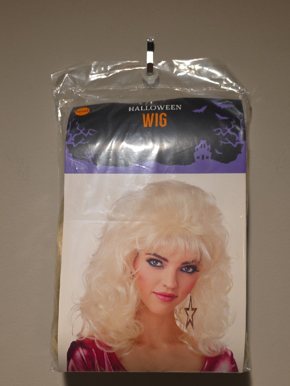 Classic Light Blonde Curly Costume Wig - Halloween Style
